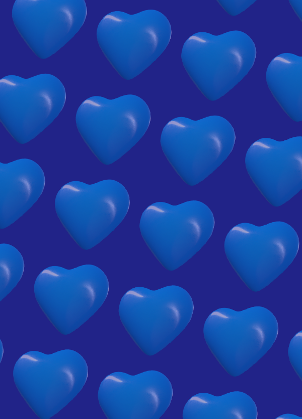 Blue heart pattern from the Britney Spears Beat Saber visual system