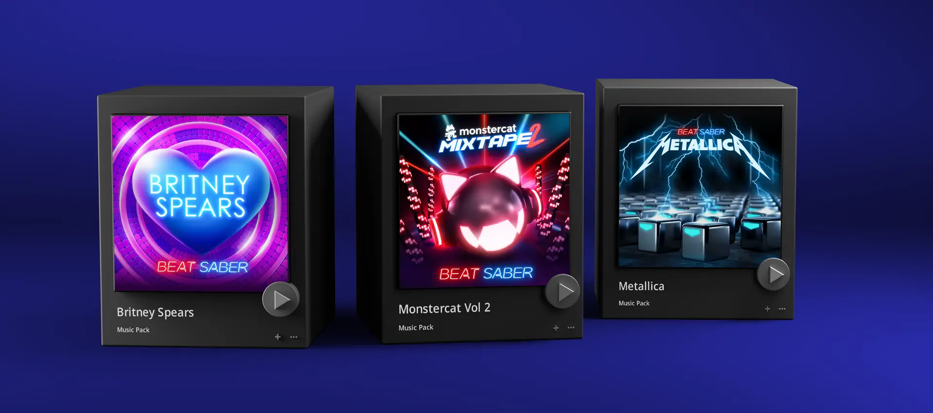 Britney Spears, Monstercat, and Metallica Beat Saber music pack releases together