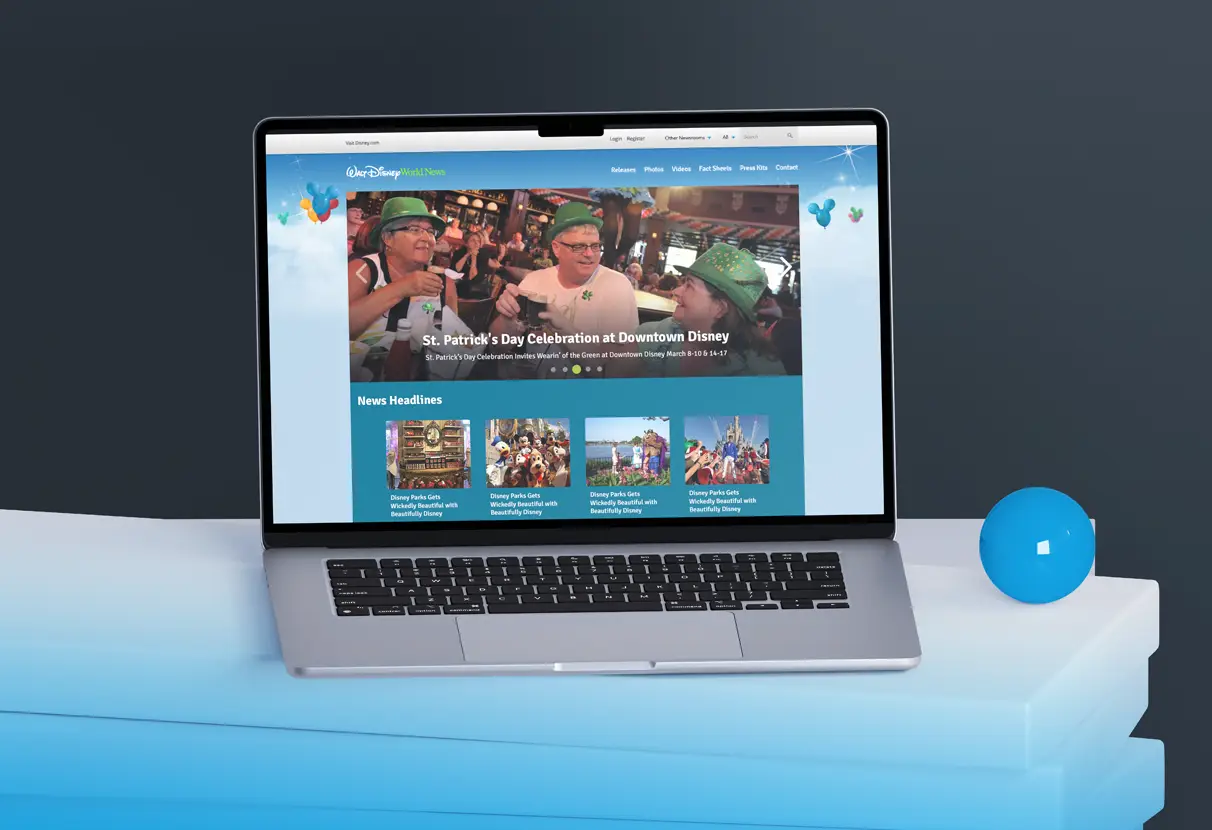 Disney Public Affairs desktop design