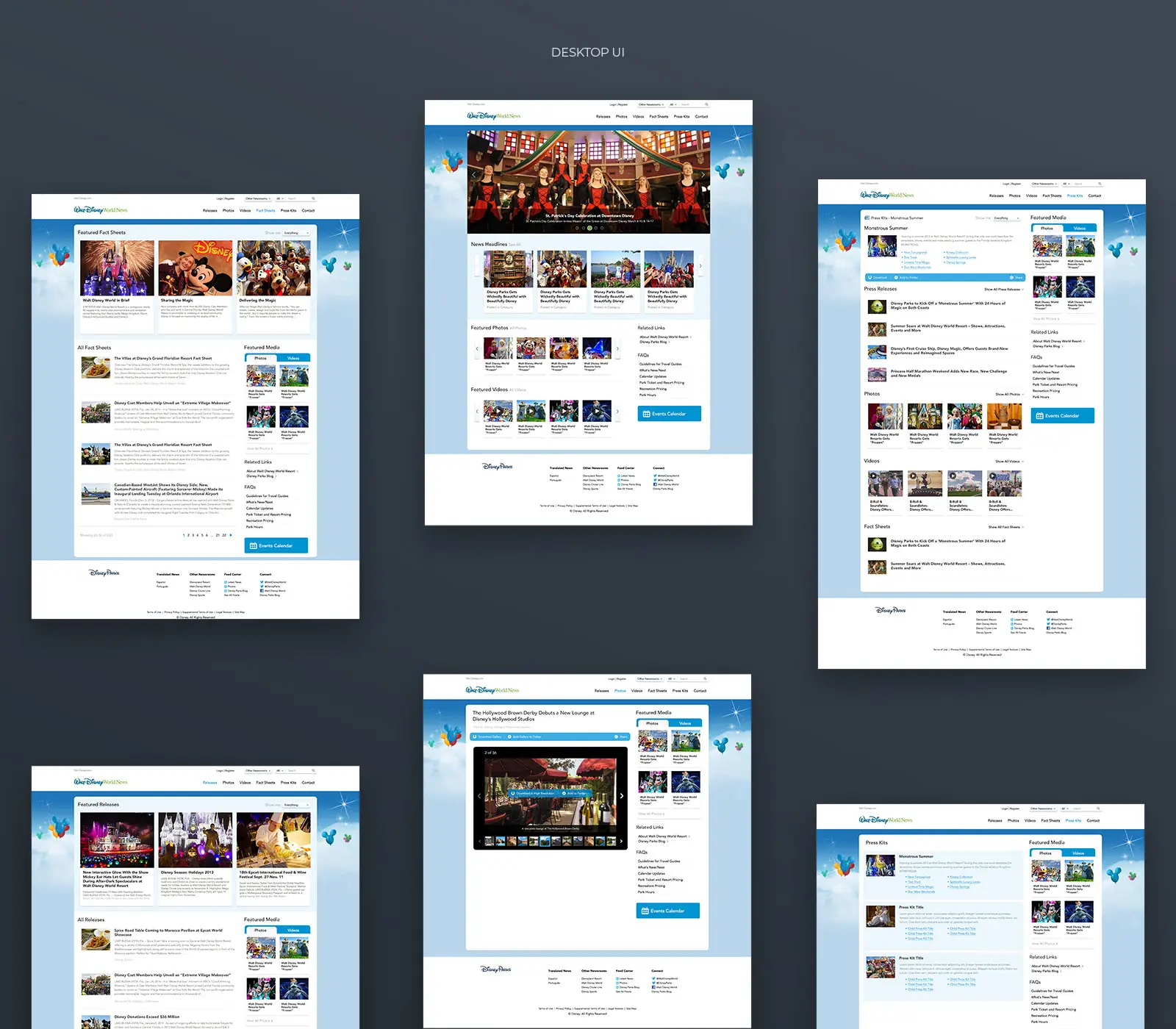 Disney responsive UI system