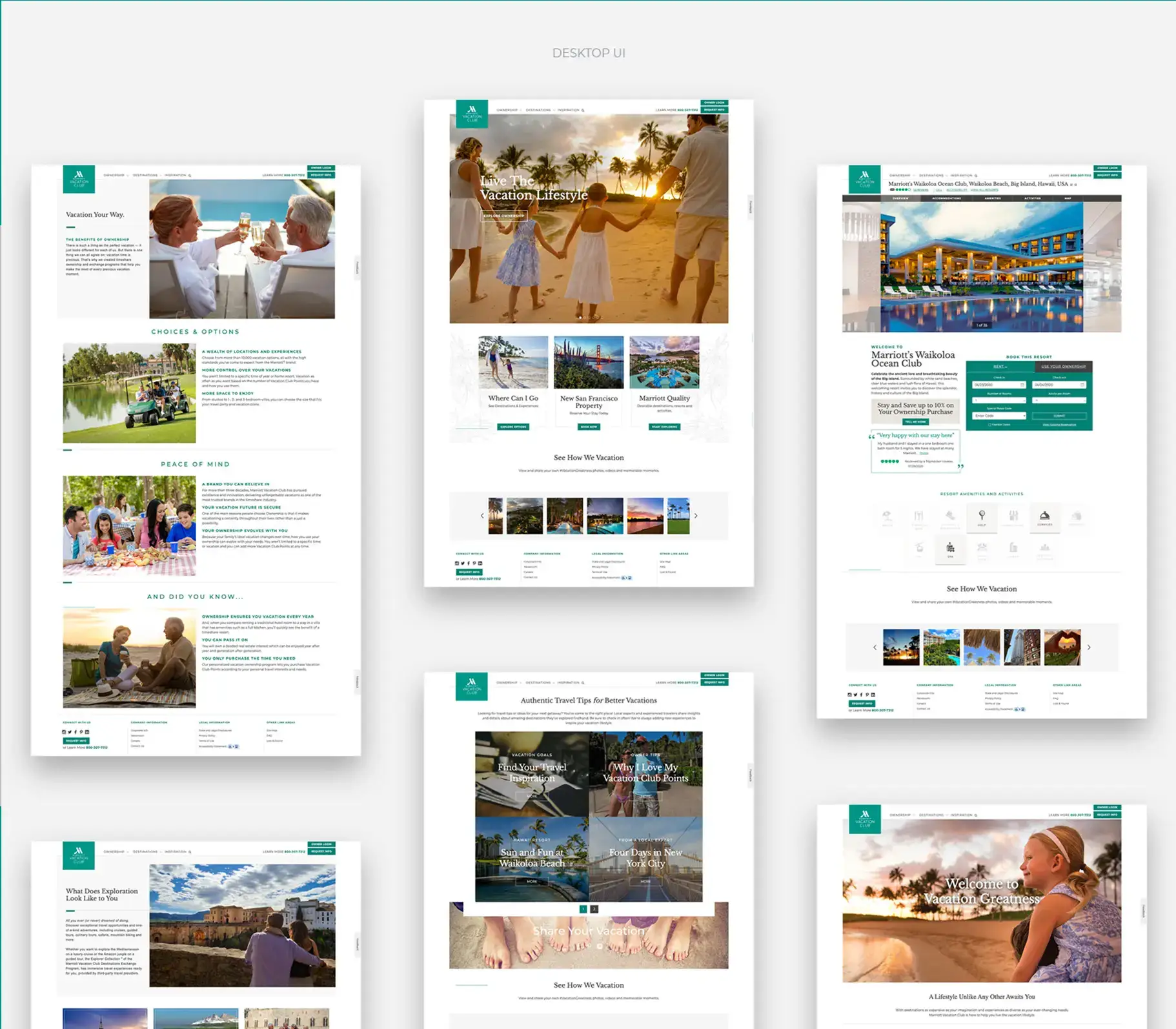 Marriott Vacation Club responsive web design system